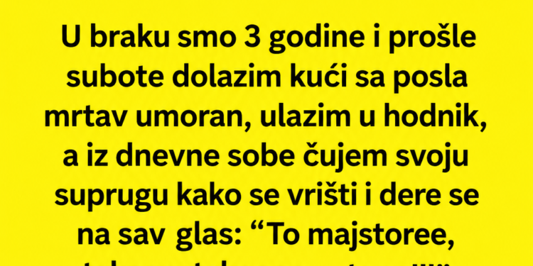 ČUO SAM ŽENU KAKO VIČE: „TO, MAJSTORE!“ – KAD SAM UŠAO U SOBU, OSTAO SAM UKOPAN