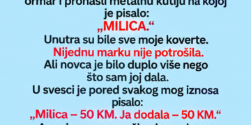 SVEKRVA JE SVAKOG MJESECA TRAŽILA OD SNAHE 50 MARAKA — KADA JE UMRLA, U ORMARU SU PRONAŠLI KUTIJU SA NJENIM IMENOM