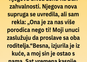 POZVALA SAM BIVŠU ŽENU SVOG SINA NA PORODIČNI RUČAK – NJEGOVA NOVA SUPRUGA JE IZJURILA, A SAT KASNIJE POLICIJA JE POKUCALA NA VRATA!