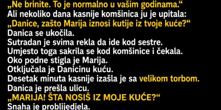 SVEKRVA JE SNAHI DALA KLJUČ OD SVOJE KUĆE – A ONDA JE JEDNOG DANA PRIMIJETILA DA NESTAJU STVARI
