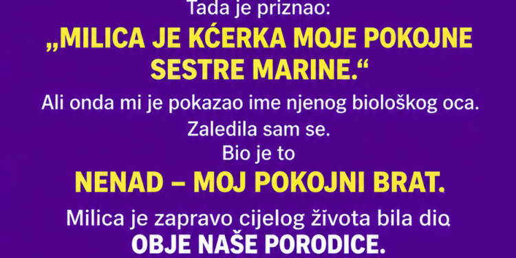NA DAN RAZVODA ADVOKAT MI JE PREDAO PISMO KOJE JE MOJ MUŽ NAPISAO PRIJE 22 GODINE – PRVA REČENICA JE GLASILA: „AKO OVO ČITAŠ, ZNAČI DA TI JOŠ NISAM REKAO KO JE MILICA“