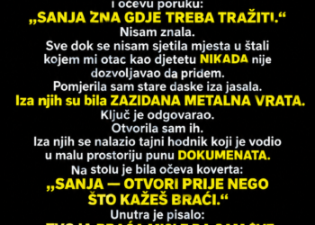 NAKON OČEVE SMRTI BRAĆA SU PODIJELILA KUĆU, ZEMLJU I UŠTEĐEVINU, A MENI REKLA