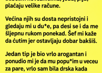 ODBITLA SAM BOGATOG GOSTA KOJI MI JE NUDIO NOVAC – POSLIJE SMJENE NA AUTU ME JE ČEKALA JEZIVA PORUKA!