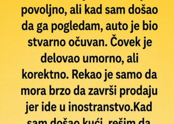 KUPIO SAM SUMNJIVO JEFTIN AUTO, A ONDA SAM ISPOD REZERVNOG TOČKA PRONAŠAO KOVERTU KOJA JE KRILA PORODIČNU TAJNU 5 GODINA!