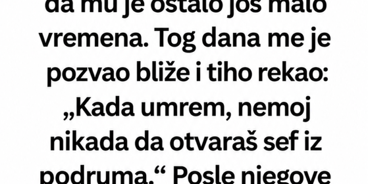 OTAC MI JE PRED SMRT ZABRANIO DA OTVORIM STARI SEF – KADA SAM GA IPAK OTVORIO, SAZNAO SAM DA NISAM JEDINAC!