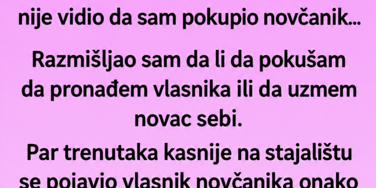 PRONAŠAO SAM NOVČANIK SA 2.000 EURA I VRATIO GA VLASNIKU – SUTRADAN ME JE SAČEKAO NA POSLU SA KOVERTOM