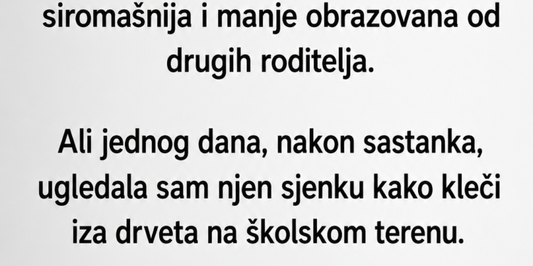 STIDJELA SAM SE MAJKE NA RODITELJSKIM SASTANCIMA – A ONDA SAM JE PRATILA I OTKRILA ŠTA JE TAJNO RADILA IZA ŠKOLE!