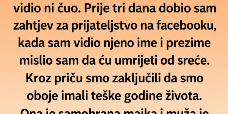 POSLIJE SKORO 40 GODINA JAVILA MI SE PRVA LJUBAV: Ono što mi je priznala promijenilo je sve što sam znao o svom životu!