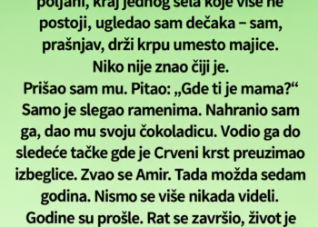 POSLIJE 30 GODINA PONOVO JE SREO DJEČAKA IZ RATA: Njegove riječi natjerale su ga na suze!