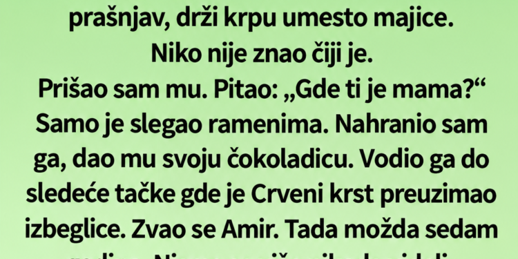 POSLIJE 30 GODINA PONOVO JE SREO DJEČAKA IZ RATA: Njegove riječi natjerale su ga na suze!
