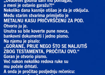 OTAC JE KUĆU OSTAVIO KĆERKI, A SINU SAMO STARU GARAŽU – ALI ONDA SU OTVORILI ONO ŠTO JE BILO SAKRIVENO UNUTRA