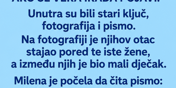 NEPOZNATA ŽENA POJAVILA SE NA OČEVOJ SAHRANI I STAVILA KOvertu NA SANDUK