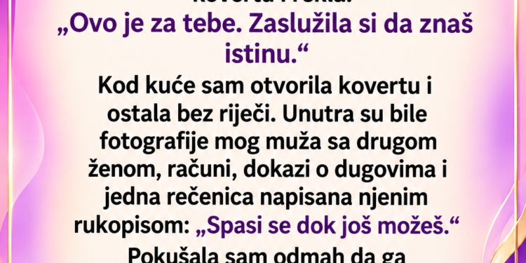 SVEKRVA MI JE DALA KOVERTU I REKLA: „SPASI SE DOK JOŠ MOŽEŠ!“ — A onda sam na tajnom dokumentu ugledala SVOJE IME!