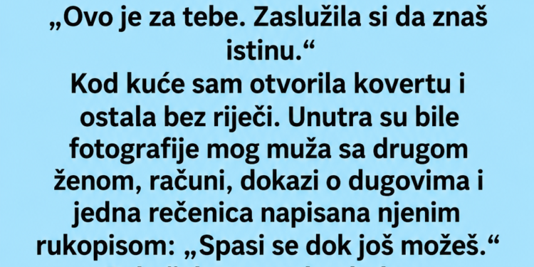 SVEKRVA ME GODINAMA NIJE PODNOSILA, A ONDA MI JE DALA KOVERTU: Kad sam vidjela šta je moj muž krio, sve mi se srušilo!