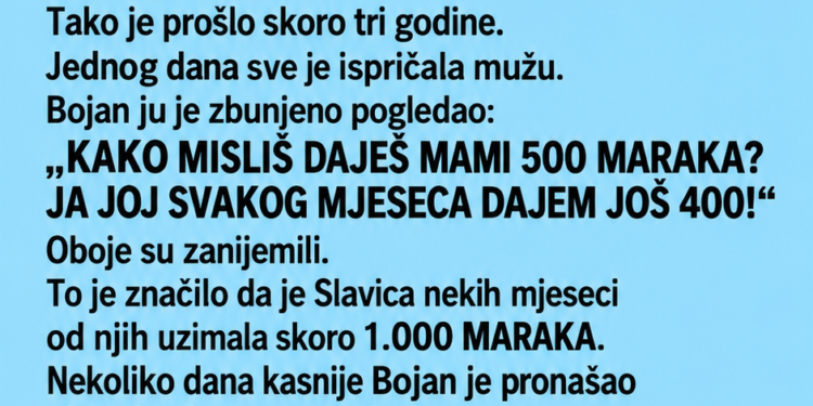 SVEKRVA JE GODINAMA TAJNO SLALA NAŠ NOVAC NJEGOVOJ BIVŠOJ – A ONDA SMO SAZNALI KOME JE ZAISTA BIO NAMIJENJEN